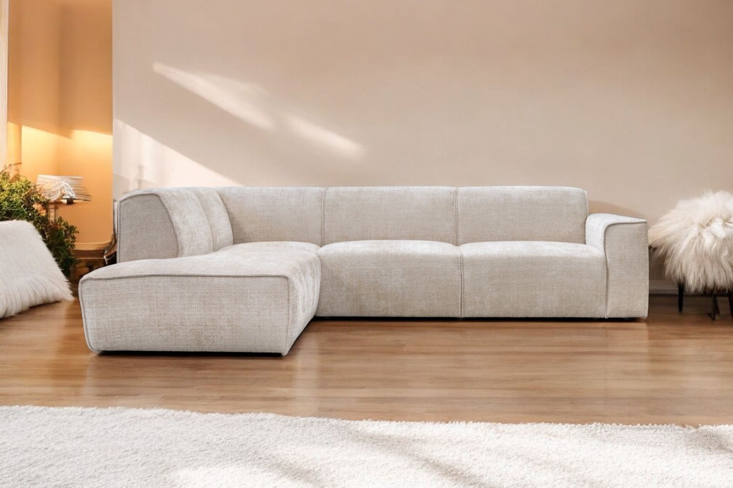 Canapé d'Angle COLETTE Marbella Beige