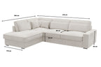 Canapé D'angle LEXUS Velours Beige