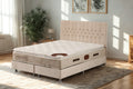Lit Coffre HUGO Velours Beige