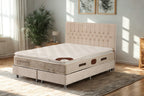 Lit Coffre HUGO Velours Beige