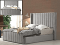 Cadre De Lit TOKYO Velours Gris